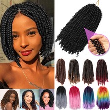 Afro Spring Twist Bounce Curly Braids Crochet Braiding Hair extensions as Human