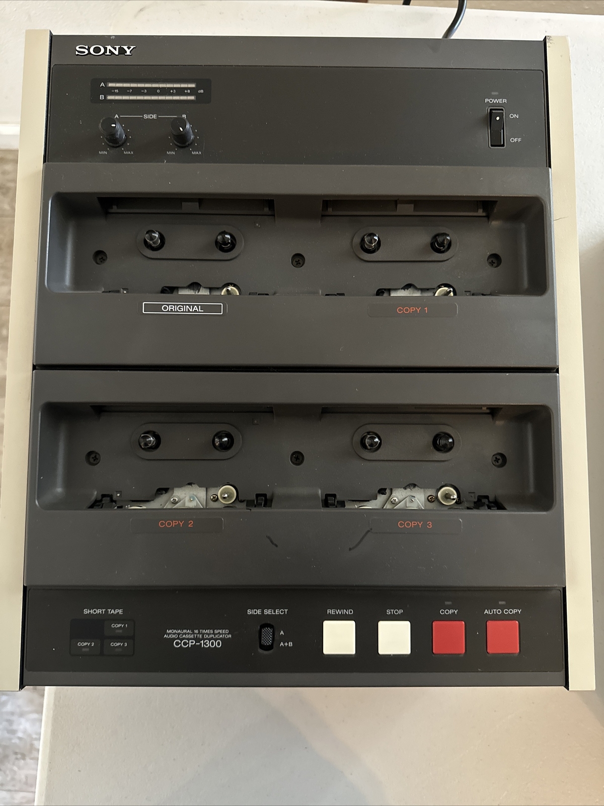 Sony CCP1300 16x HighSpeed Cassette Tape Master Duplicator GOOD