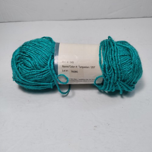 Yarn Bee Yarn Fetching Color 207 Turquoise 2 Oz Skein - Picture 5 of 5