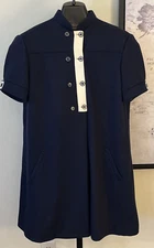 Vintage Saks Fifth Ave Women’s Dress 6 Blue Bubble Cute Work Wear Geoffrey Beene