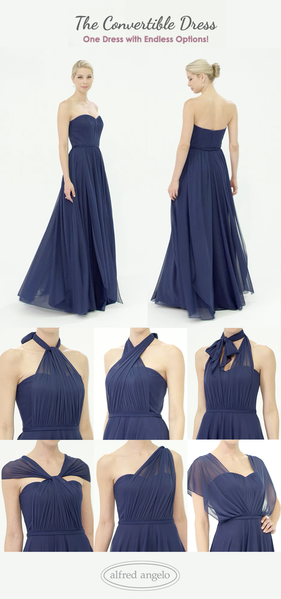alfred angelo convertible bridesmaid dress Alfred Angelo 7391 main image 0