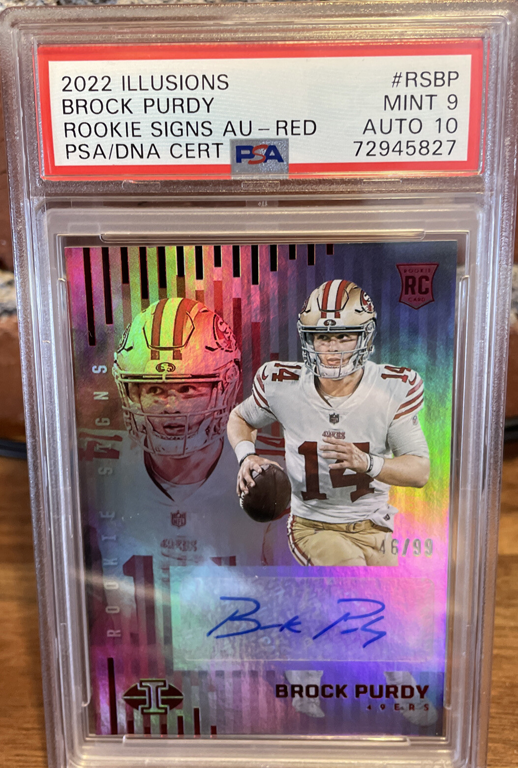 Brock Purdy Panini Certified Rookie Signatures #RSBP Mirror Red Etch