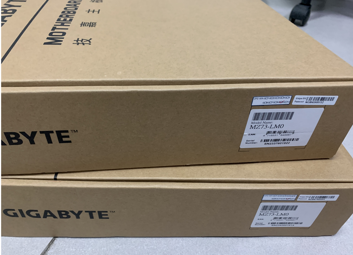 MZ73-LM0 (rev. 2.0) Gigabyte support AMD EPYC 9004 DP Gen5 9654