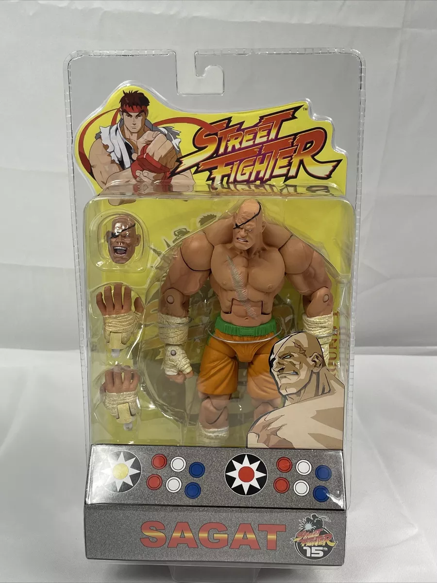 SOTA TOYS CAPCOM Rare color STREET FIGHTER 15TH ROUND 1 SAGAT 8”ACTION FIGURE