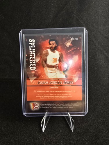 2021-22 Wild Card Alumination Splintered Josiah-Jordan James #ASP-30 Rookie RC - Imagen 2 de 2