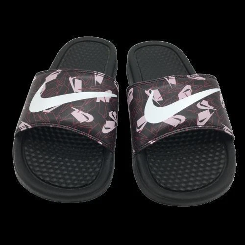 Sandali infradito Nike Benassi JDI stampa diapositive nero viola rosa ghiaccio donna 6