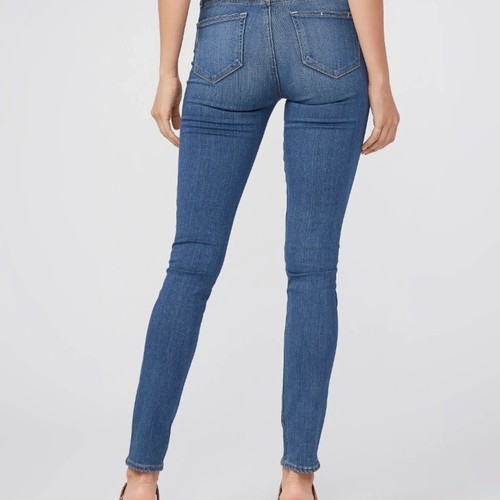 Paige Women 00 / 24 Mid Rise Ultra Skinny Jeans Pants Verdugo Ankle Raw Hem NEW - Picture 6 of 9