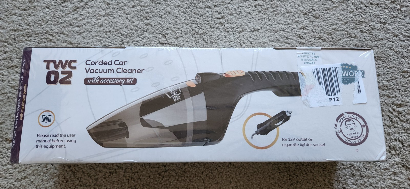 Thisworx Portable Car Vacuum Cleaner High Power Handheld W/led Light 110w 12v for sale online eBay