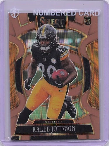 2025 Panini Select - Concourse Kaleb Johnson #52 Copper Shock Prizm (RC) /899