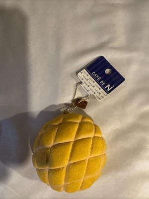Cafe de N Squishy Toy, Japanese Squishie, Minor Crack(s) Melonpan Bread W/ Tag