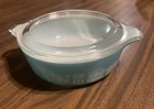 Vintage Pyrex Turquoise Amish Casserole Dish 1 Pint