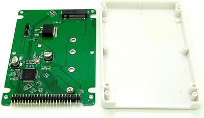 M.2 NGFF SATA SSD to 2.5 IDE 44pin Converter Adapter with Case for Computer