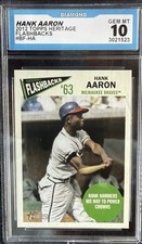 2012 Topps Heritage / Baseball Flashbacks #BF-HA Hank Aaron [NM/MT]