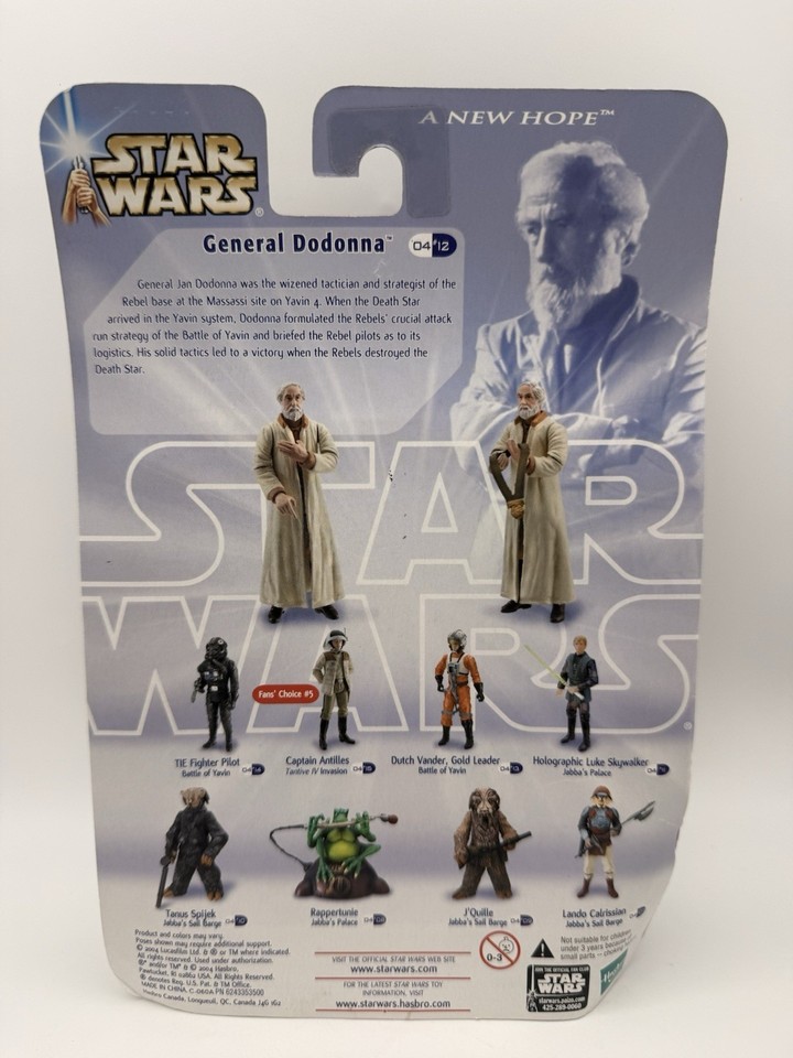 Star Wars A New Hope Battle of Yavin General Jan Dodonna Action Figure ...