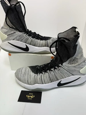Preços baixos em Nike Hyperdunk 2016 Flyknit Black White | eBay