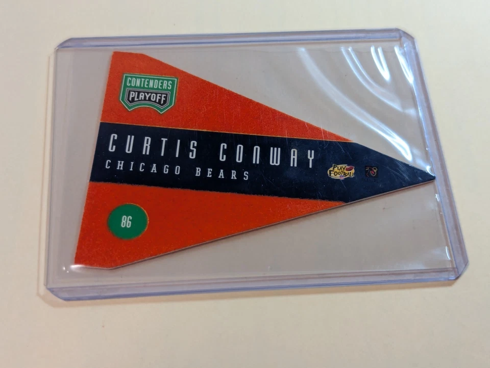 1996 Playoff Pennants - Curtis Conway #86 Bears - Image 2 of 2