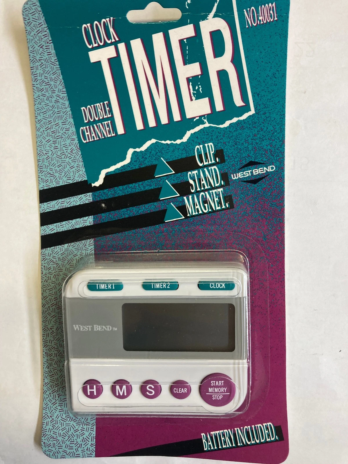 West Bend Digital Dual Kitchen/Lab Timer And Clock And Stopwatch W/Clip + Stand
Opens in a new windo