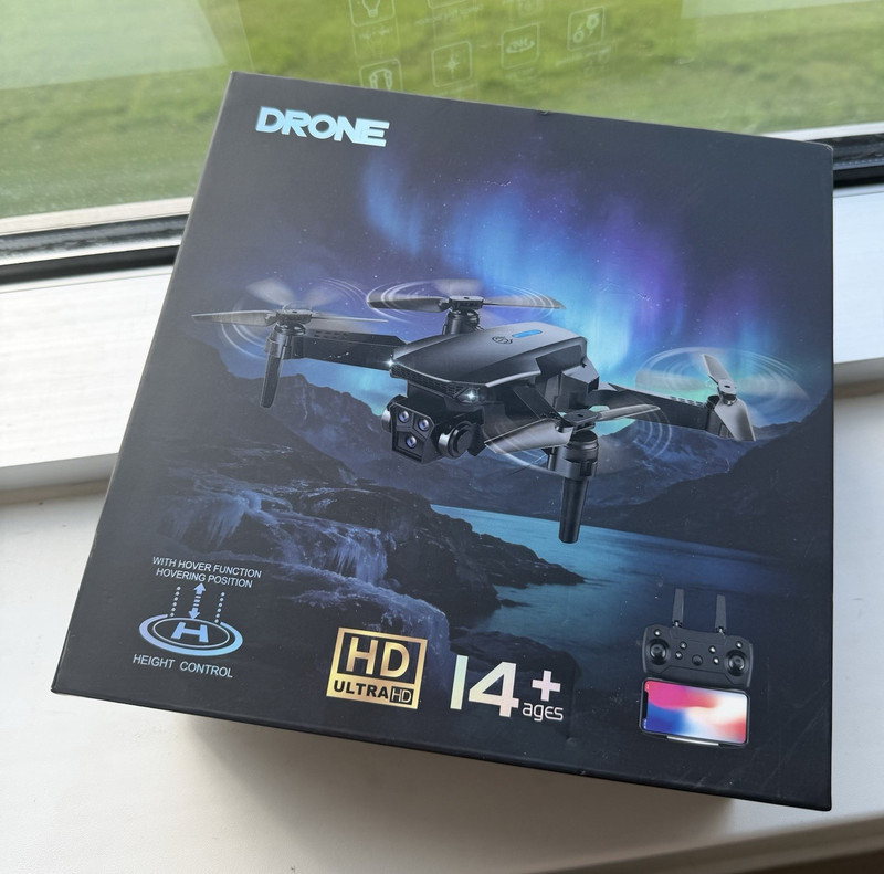 HD Ready-to-Fly Camera Drone w/ Remote Control, Dual Lens, Headless Mode
