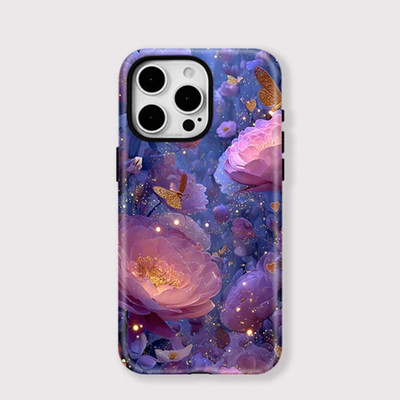 Galaxy Cosmic Purple Aesthetic MagSafe Case iPhone 17 16 15 14 13 12 11