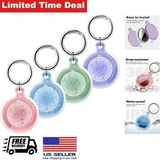 Waterproof Case for AirTag 2nd Gen Full Body Protection 4 Pack with Keychain