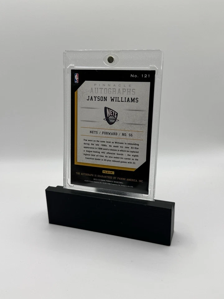 2013-14 Panini Pinnacle автографы Джейсона Уильямса No121 New Jersey Nets - Изображение 2 из 2