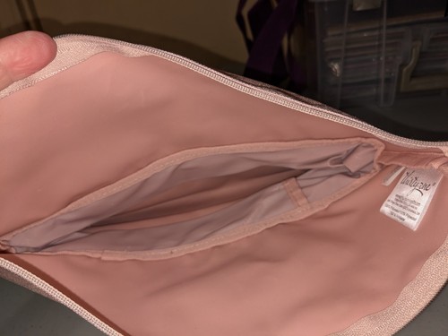 Thirty One Size Up Expandable Pouch in Rose Blush Metallic New Out Of Makeup Bag - Picture 4 of 4