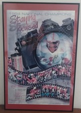 1994 National Champion Nebraska Cornhuskers Team Signed Poster Berringer Frazier