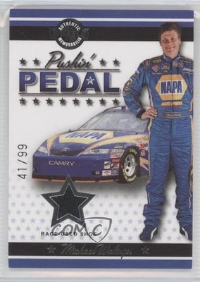 2007 Wheels American Thunder Pushin' Pedal Shoes 41/99 Michael Waltrip #PP5 0v1