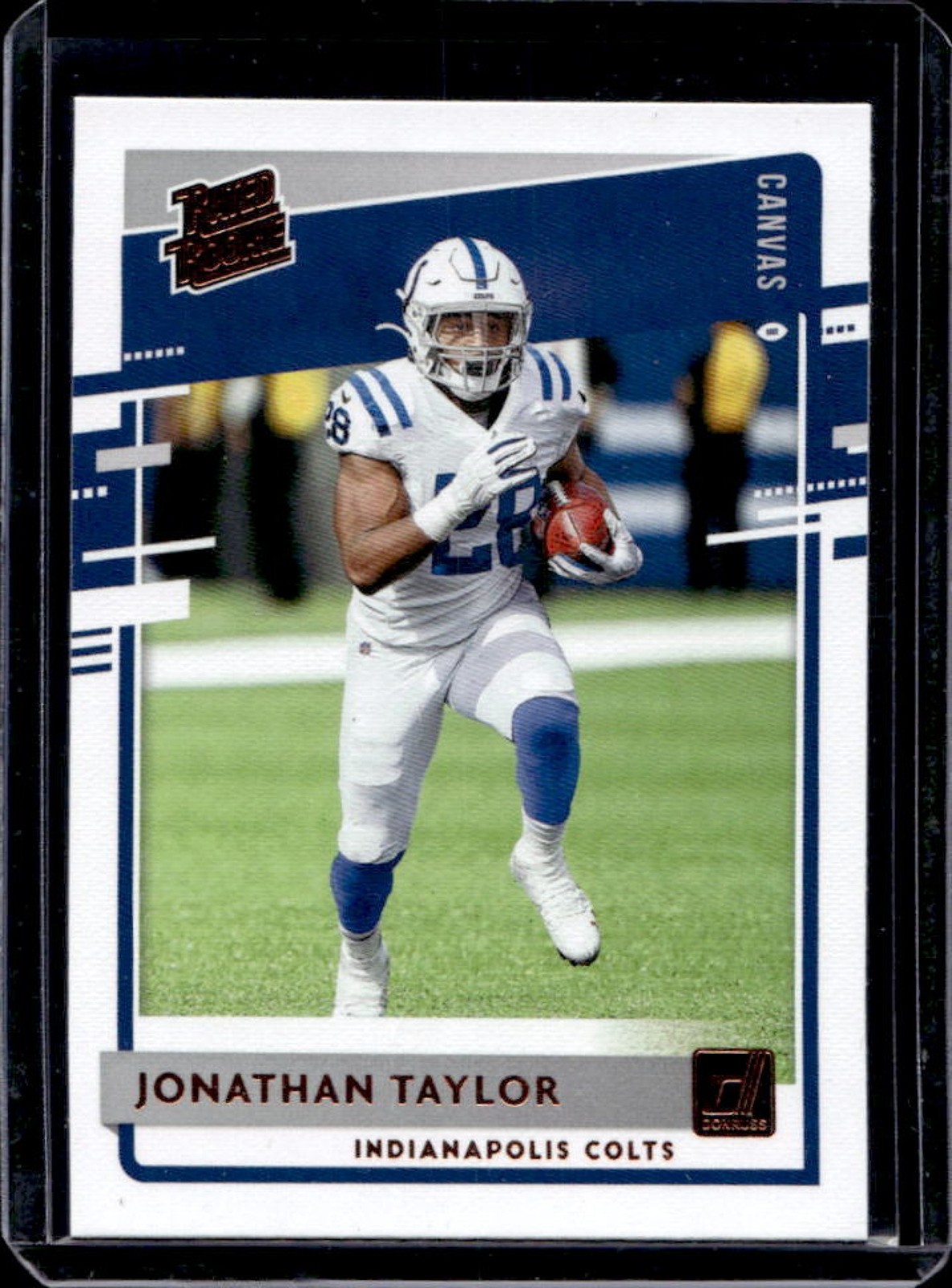 2020 Donruss Jonathan Taylor Rated Rookie Canvas Rookie RC #317 Colts