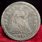 1844-O 5c. Seated Liberty Half Dime 180 Degree Rotated Reverse