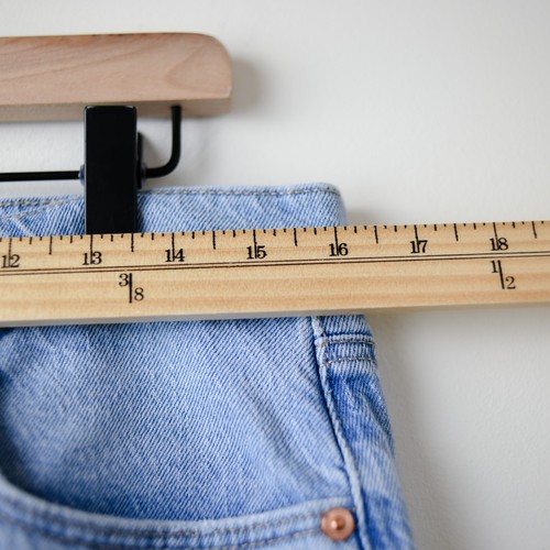 LOFT The Straight Leg Jeans Womens 31 / 12 High Waist Light Wash Cotton Normcore - Picture 6 of 10