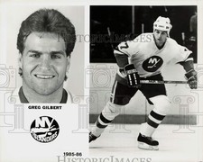 Press Photo Greg Gilbert of the New York Islander (1985-86) - lry18280