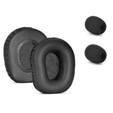 Ear Pads Cushion w/Microphone Foam For BlueParrott B350-XT B350XT Headset Black