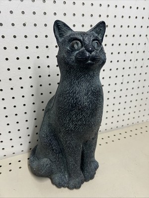Blow Mold Black Cat Statue Dalen 1990s Life Like Creepy 14 