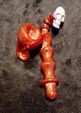 Sherlock Side car Tobacco Pipe Glass-Custom Skull edition Made in the USA