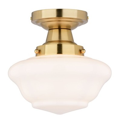 Used Vaxcel C0311 Eastgate - 1 Light Semi-Flush Mount-8.5 Inch Tall and 8.75