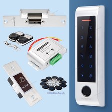HOMSECUR Weatherproof WIFI Fingerprint RFID Access Control Set Lock APP Unlock