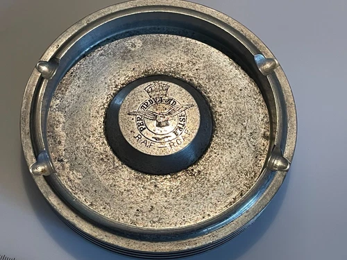 RARE WW2 RAF Rolls Royce Merlin CANADIAN R.C.A.F Commemorative Piston Ashtray