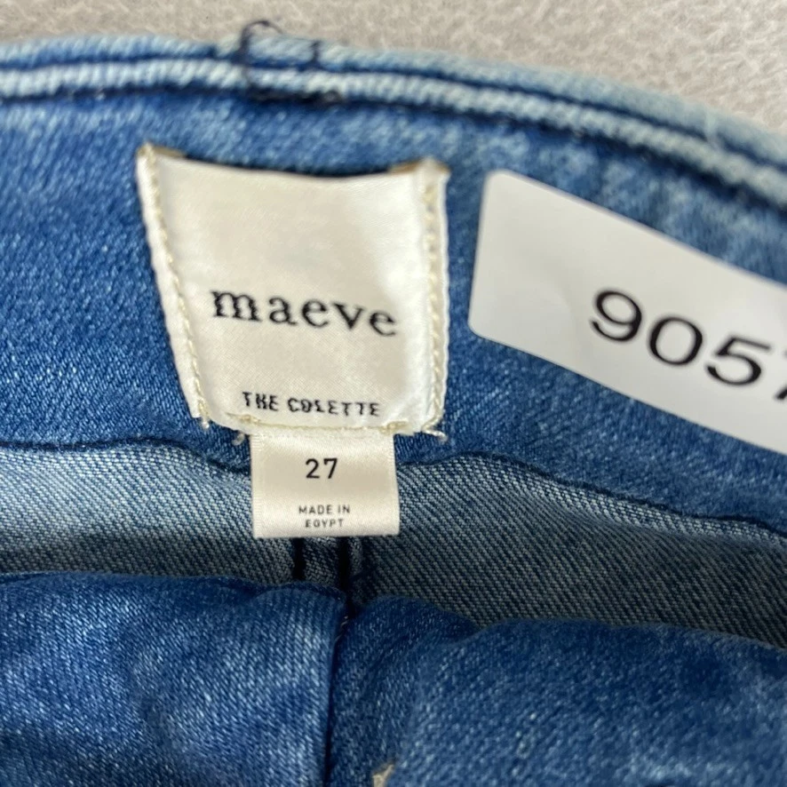 Maeve Wide Leg Jeans Women's 27 The Colette Medium Wash Patch Pockets - Image 4 of 4