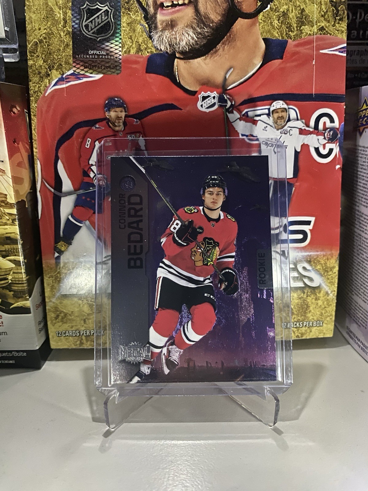2023-24 SkyBox Metal Universe Connor Bedard RC #198 Chicago Blackhawks