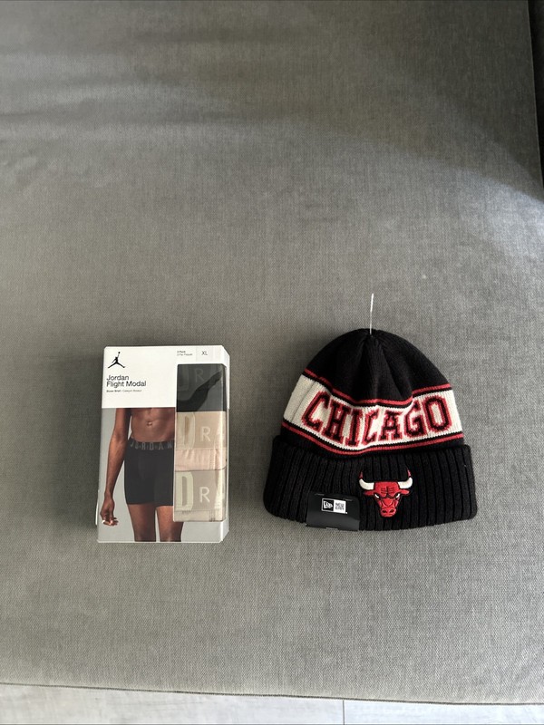 Jordan Flight Modal 3 Pack Boxer Brief Sz XL FREE Chicago Bulls New Era Beanie
