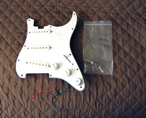 Stratocaster Style Electric Guitar Pickguard Pickups Replacement Part Wired