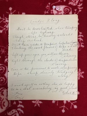 Original Gedichte von 1918, evtl. Kriegsgedicht Erster Weltkrieg, authentisch
