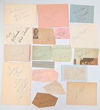 Vintage Comedy & Music Autograph Lot (19) Mickey Rooney Red Skelton Barbara Cook