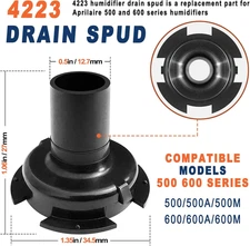 4223 Drain Spud Replacement for Aprilaire Humidifier Parts Compatible with Hu...