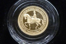 22ct Gold Proof 1/8th Sovereign TDC 2023 Commemorating Queen Elizabeth II boxed