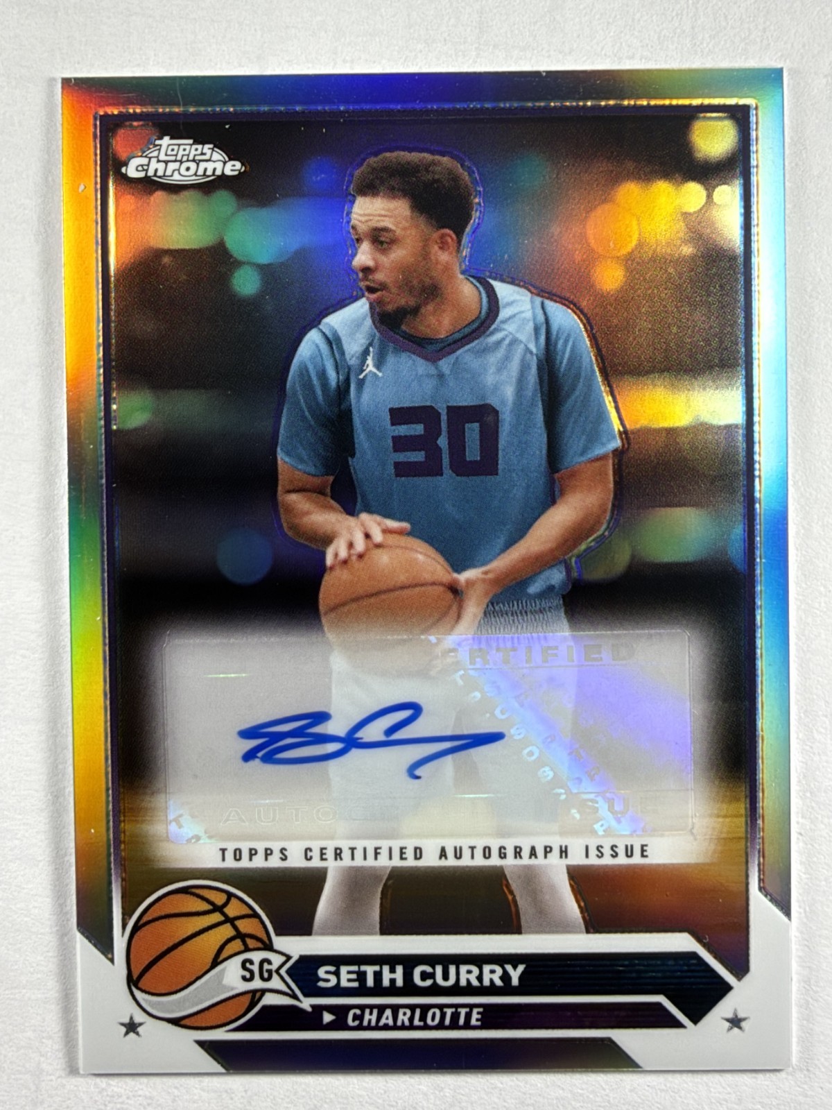 Seth Curry 2023-24 Topps Chrome Auto CG-SC
