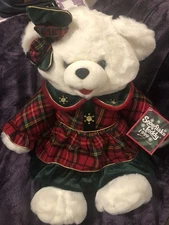 Dandee Snowflake Teddy 1999 Large Soft Teddy With Her Holiday Dress On. NWT
