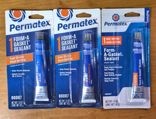 3 x Permatex 80007 1 Form-A-Gasket Sealant - 1.5 oz. for Easy Gasket Maintenance