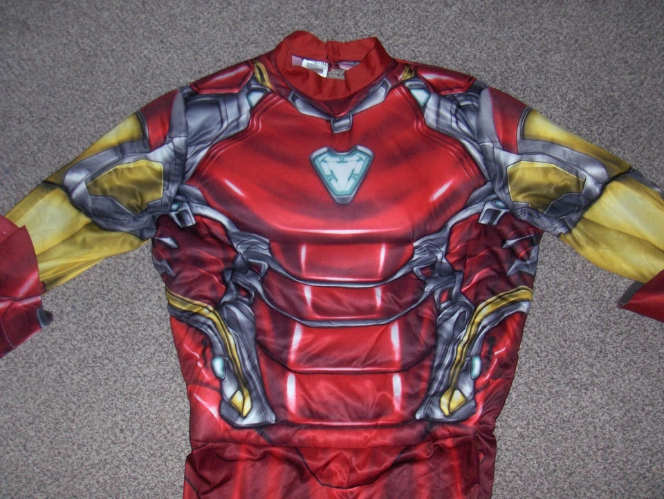 鲁比漫威复仇者联盟钢铁侠服装大号标准*无面具* — 第 2/4 张图片